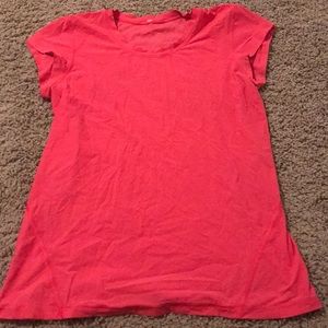 Coral Lu lu lemon t-shirt